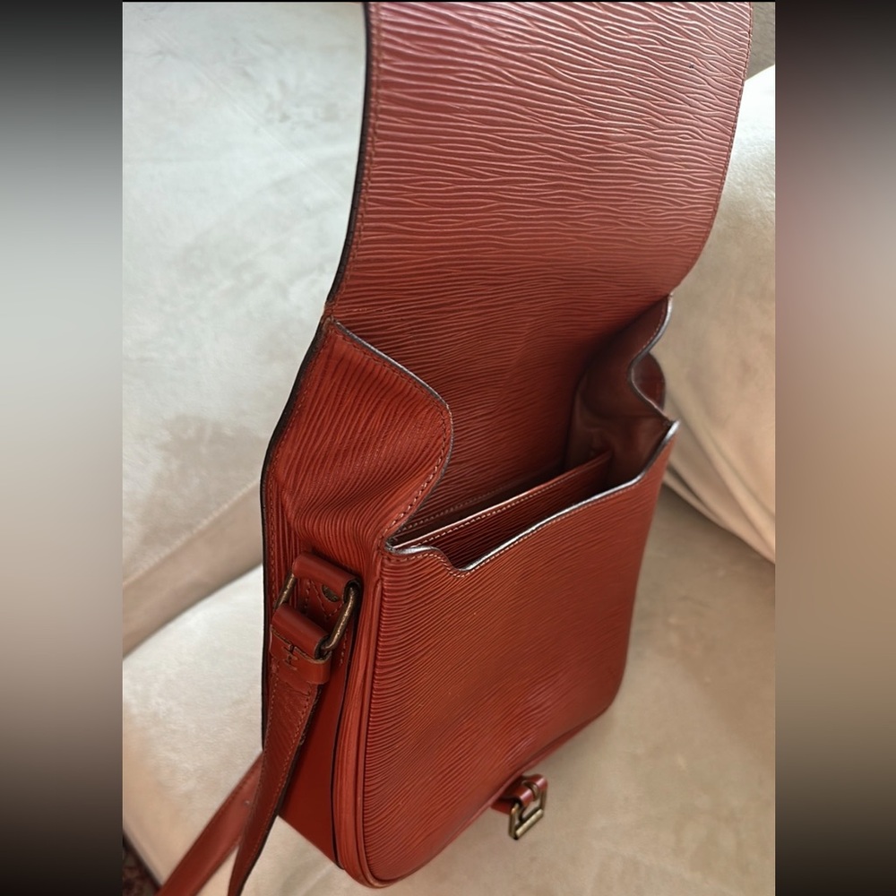 Louis Vuitton Cartouchiere Epi Leather crossbody cognac brown - Picture 10 of 11